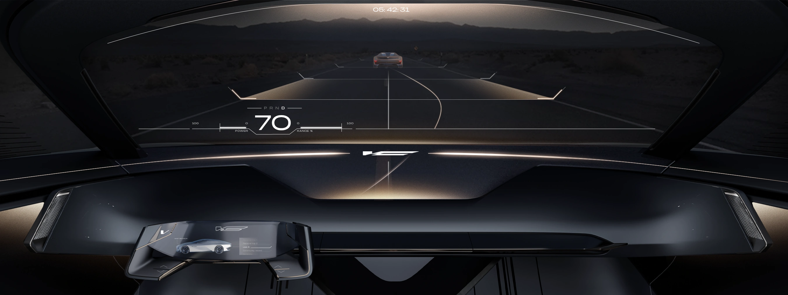Velocity mode HUD interior UI